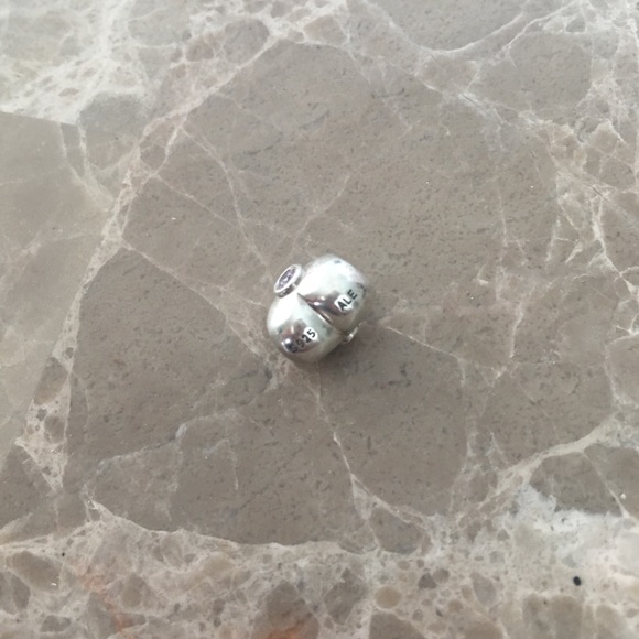 Pandora Heart Silver CZ Charm - Picture 2 of 4